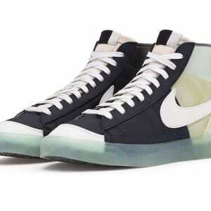 Nike Blazer Mid 77 in Black and White with Translucent Sole